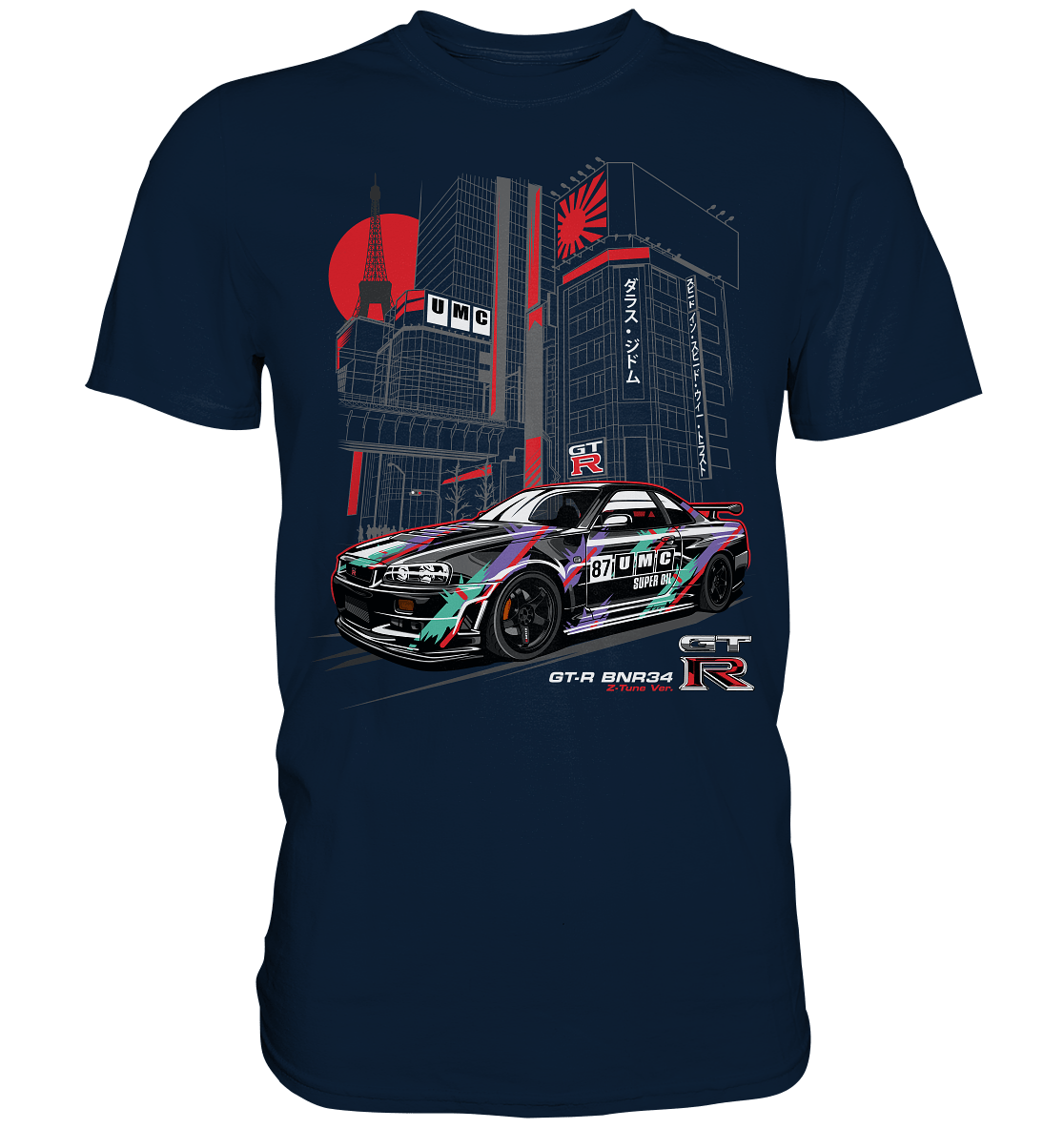 UMC Nissan Skyline R34 GT-R - Premium Shirt - MotoMerch.de