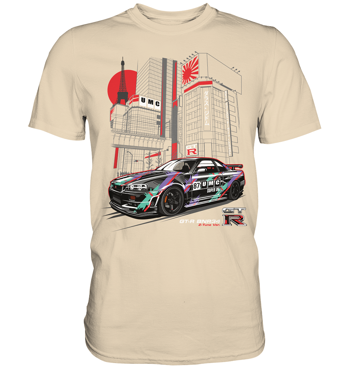 UMC Nissan Skyline R34 GT-R - Premium Shirt - MotoMerch.de