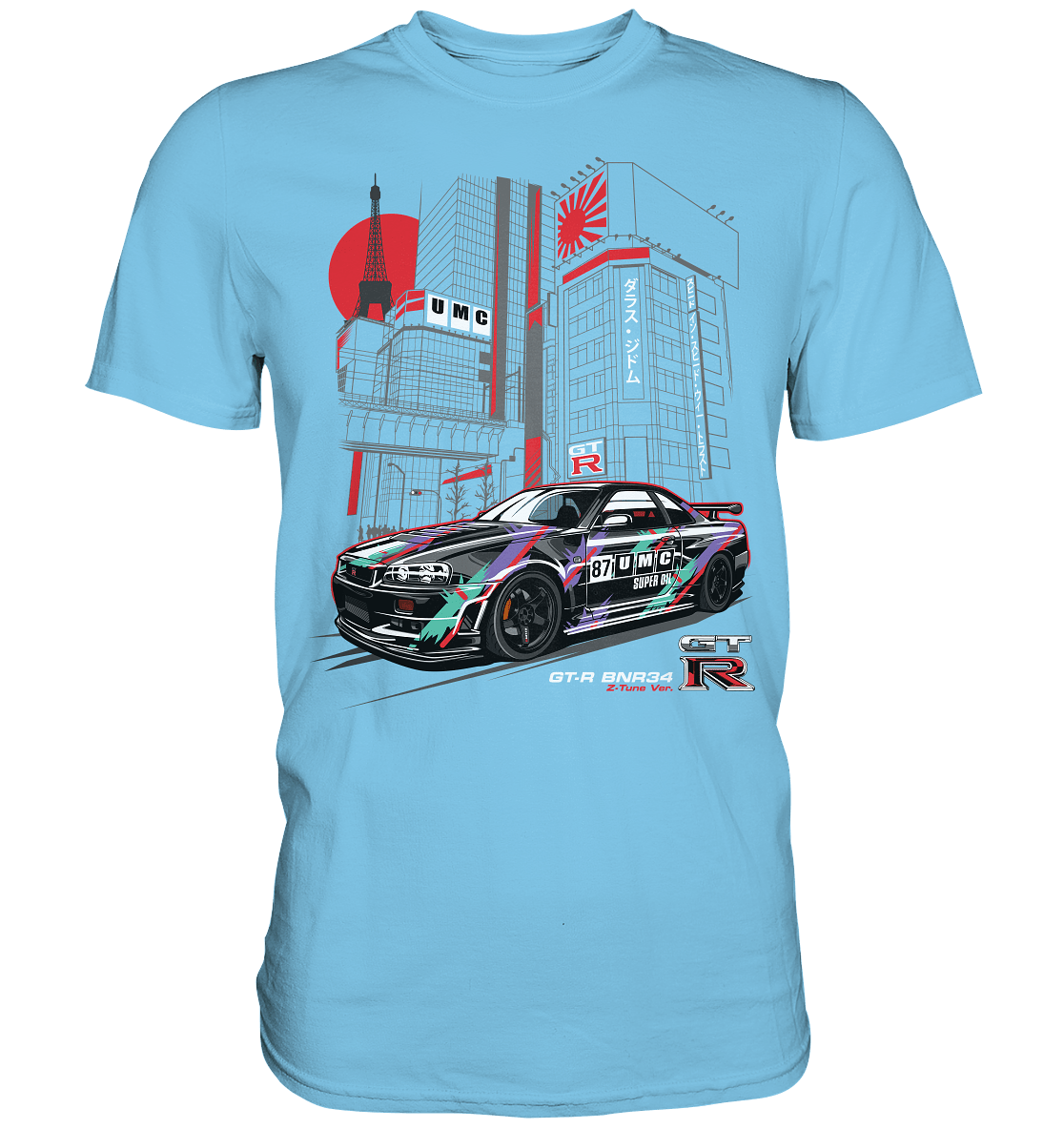 UMC Nissan Skyline R34 GT-R - Premium Shirt - MotoMerch.de