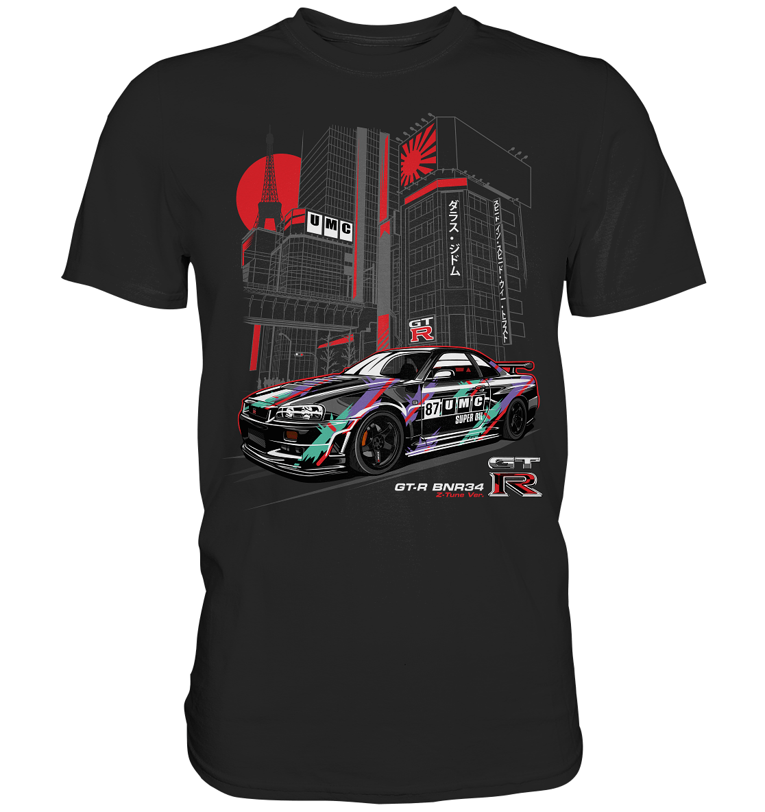 UMC Nissan Skyline R34 GT-R - Premium Shirt - MotoMerch.de