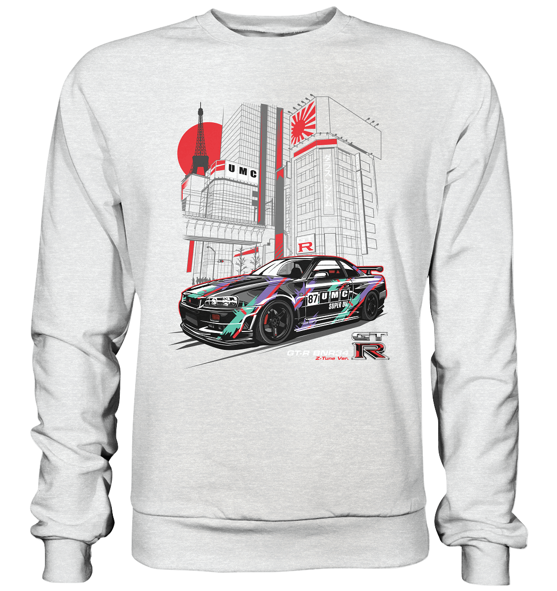 UMC Nissan Skyline R34 GT-R - Premium Sweatshirt - MotoMerch.de