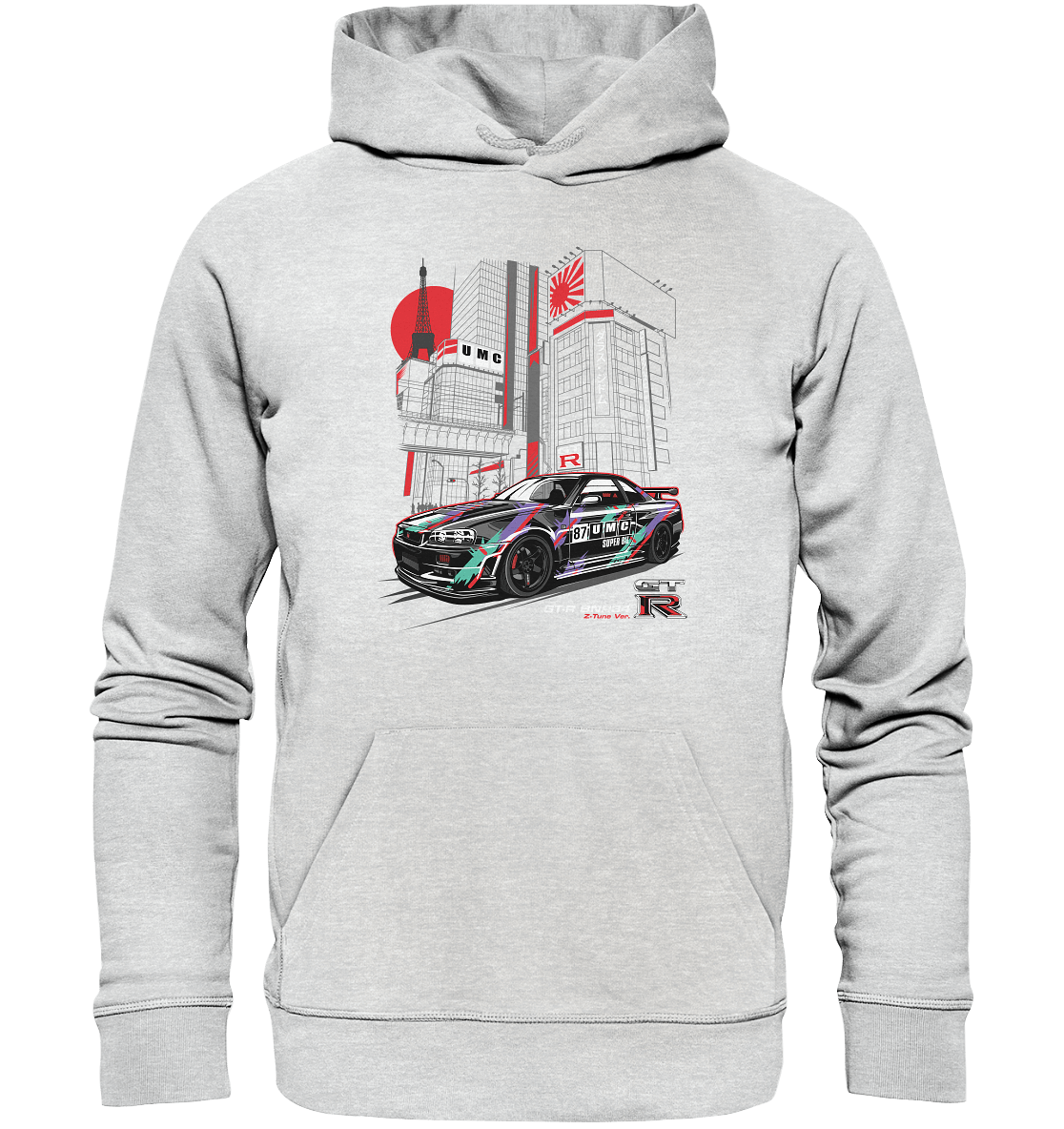 UMC Nissan Skyline R34 GT-R - Premium Unisex Hoodie - MotoMerch.de