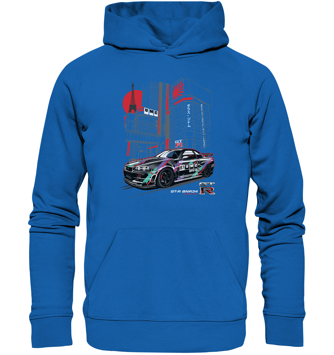 UMC Nissan Skyline R34 GT-R - Premium Unisex Hoodie - MotoMerch.de