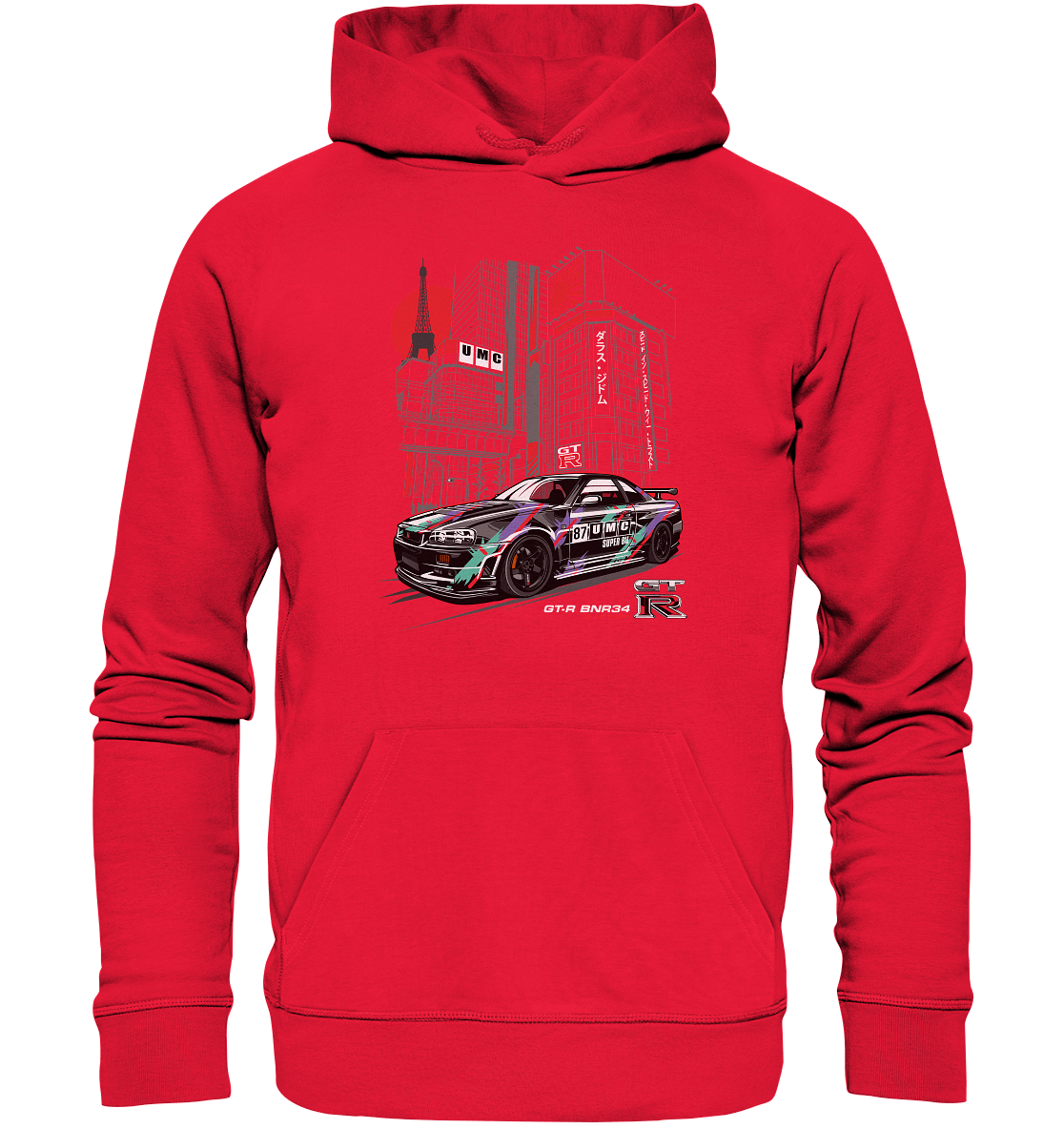 UMC Nissan Skyline R34 GT-R - Premium Unisex Hoodie - MotoMerch.de