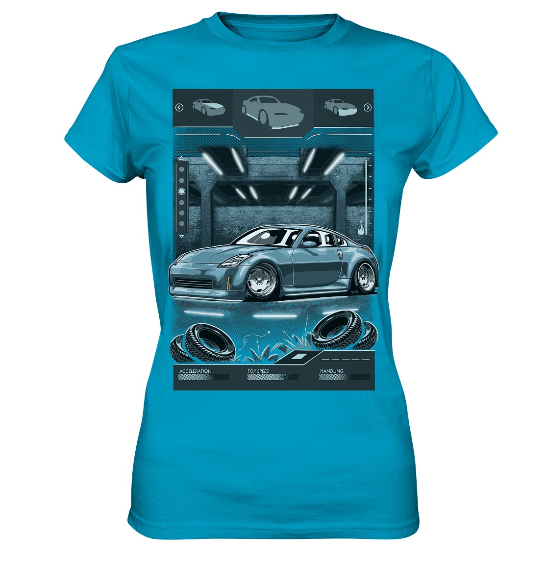 Underground Nissan 350Z - Ladies Premium Shirt - MotoMerch.de