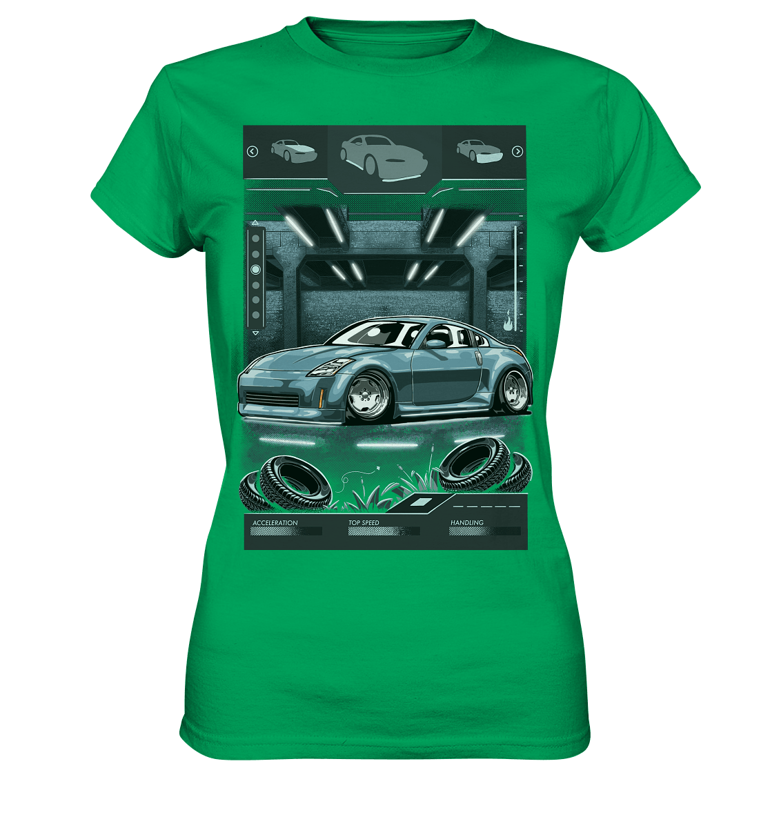 Underground Nissan 350Z - Ladies Premium Shirt - MotoMerch.de