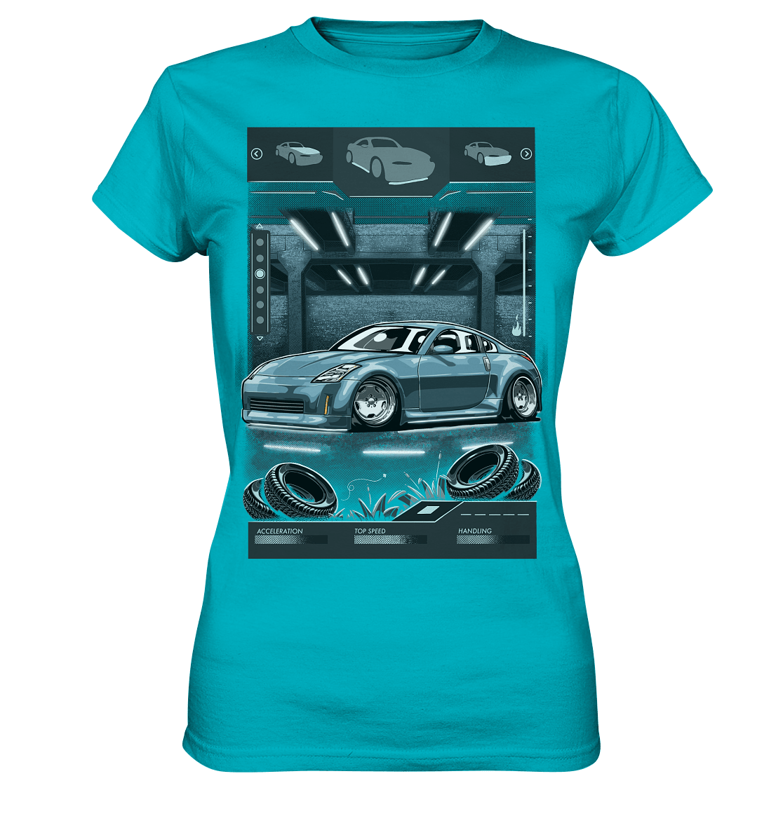 Underground Nissan 350Z - Ladies Premium Shirt - MotoMerch.de