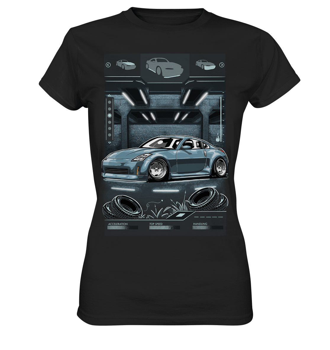 Underground Nissan 350Z - Ladies Premium Shirt - MotoMerch.de