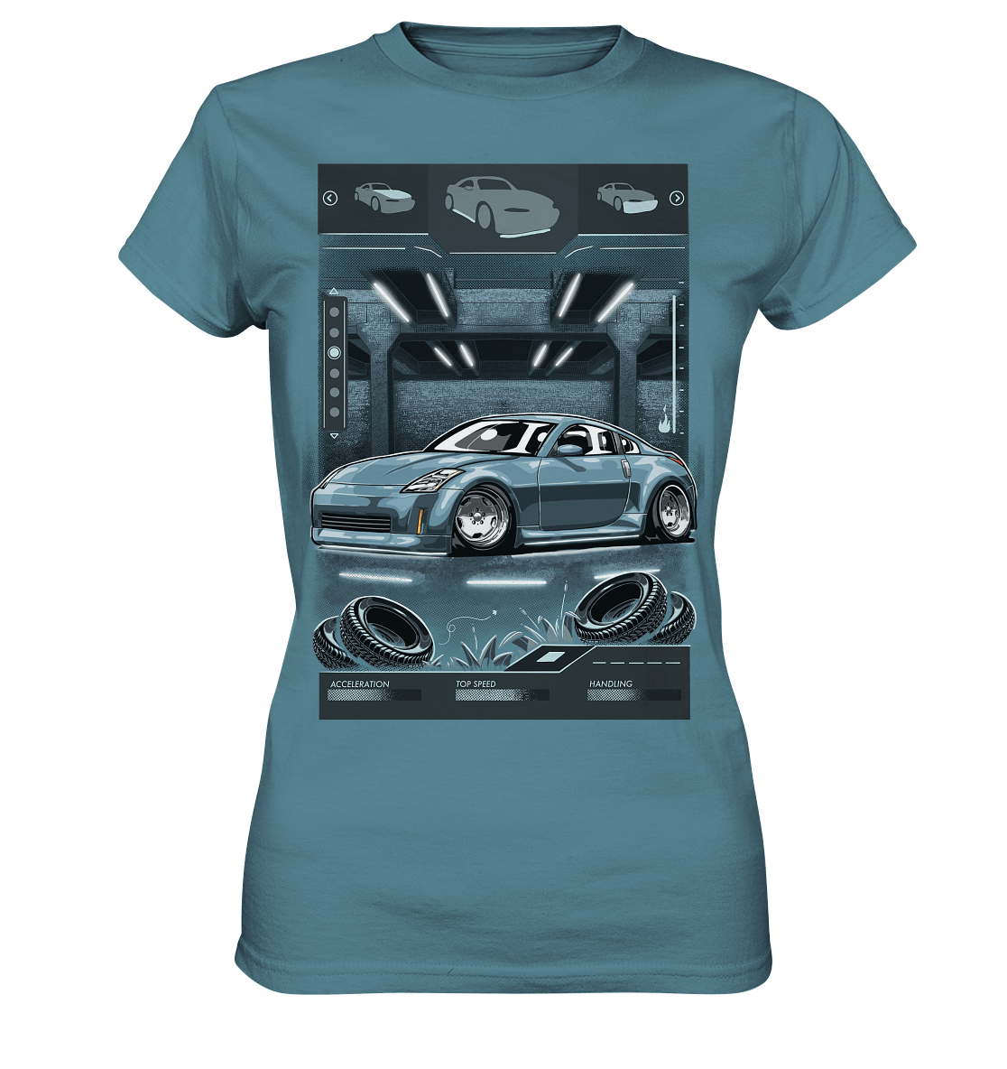 Underground Nissan 350Z - Ladies Premium Shirt - MotoMerch.de