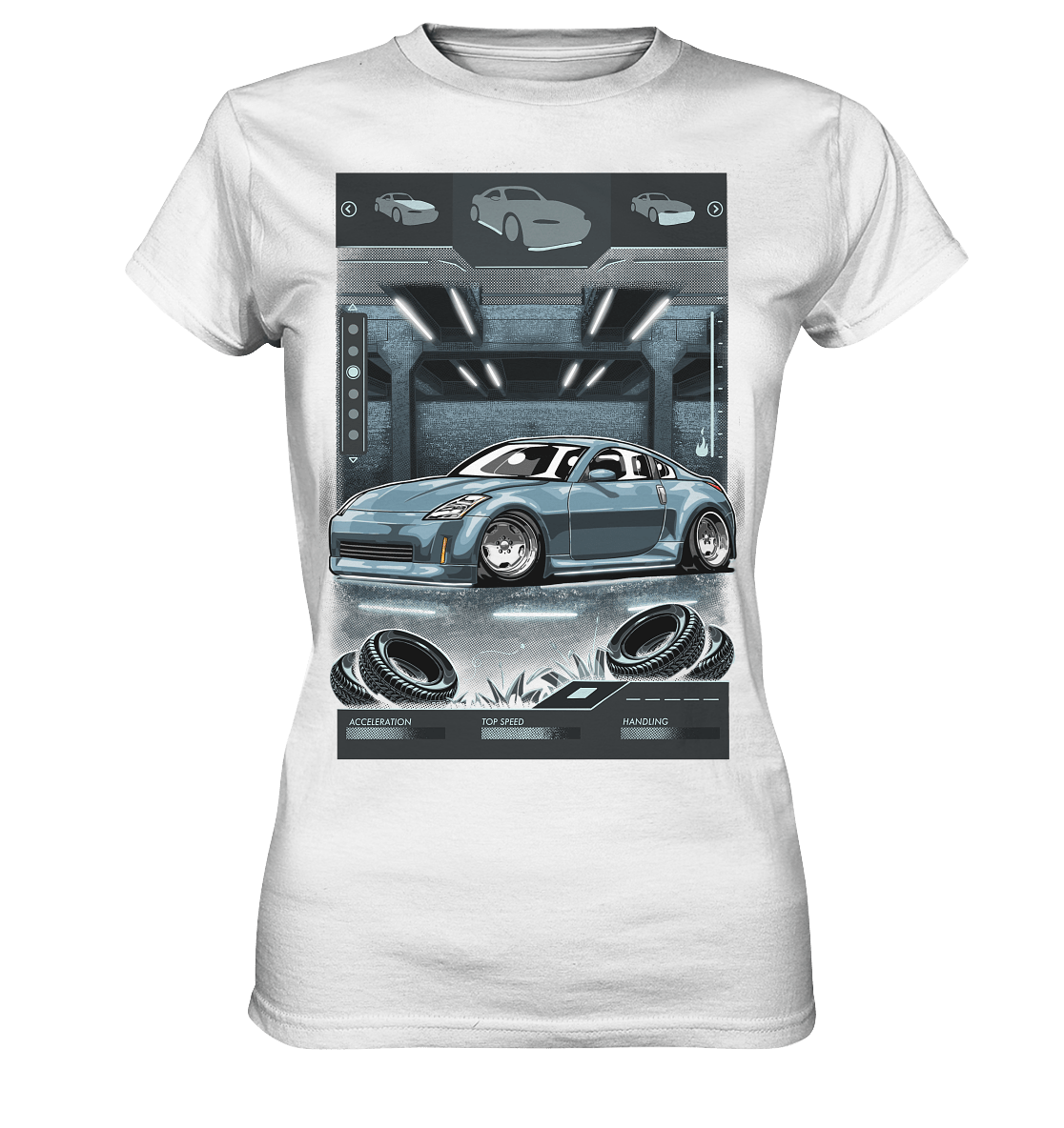 Underground Nissan 350Z - Ladies Premium Shirt - MotoMerch.de