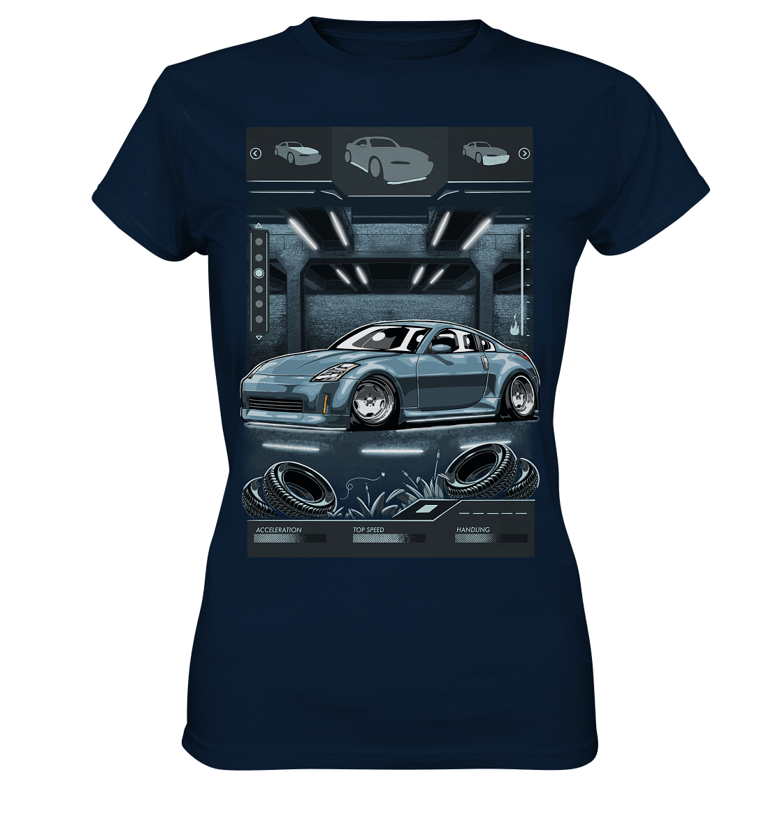 Underground Nissan 350Z - Ladies Premium Shirt - MotoMerch.de