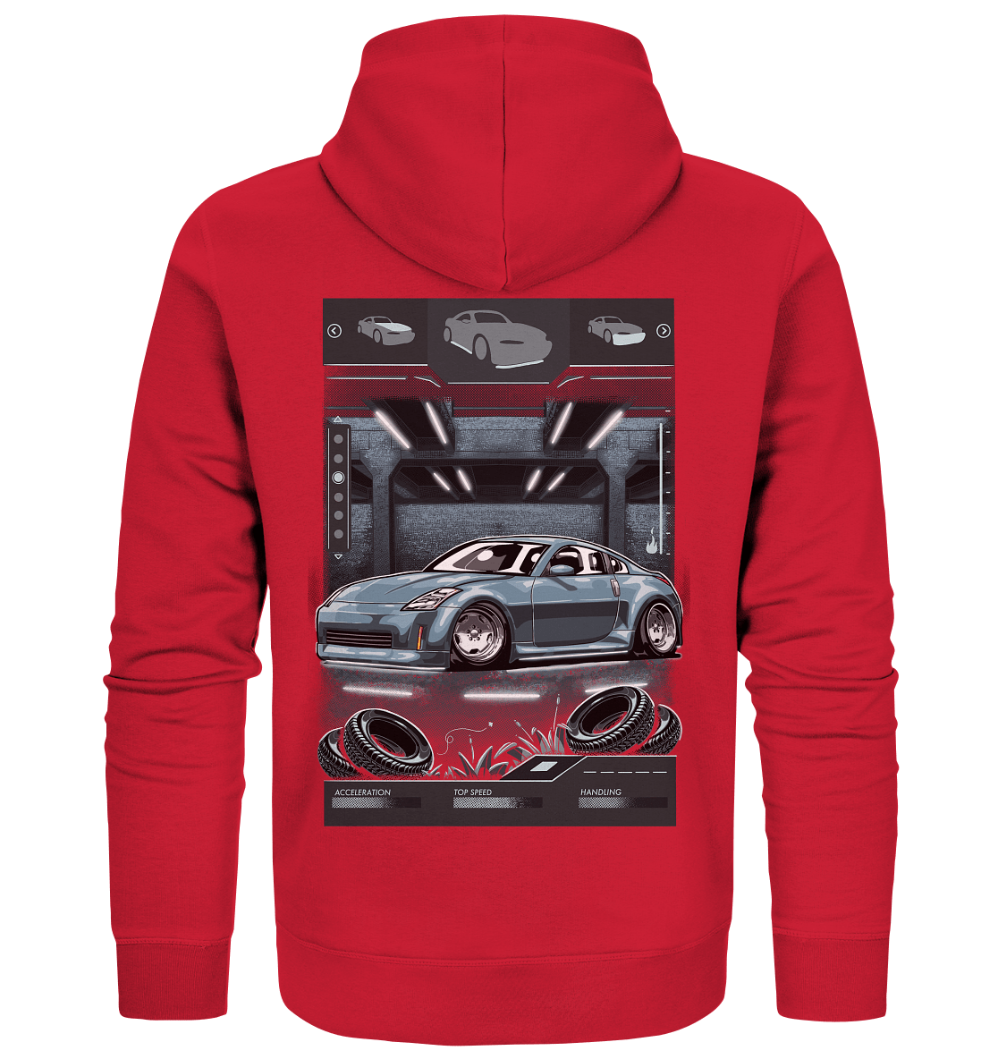 Underground Nissan 350Z - Organic Zipper - MotoMerch.de