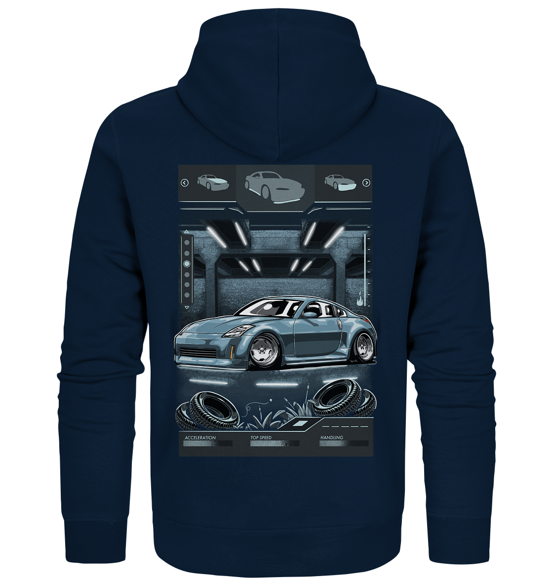 Underground Nissan 350Z - Organic Zipper - MotoMerch.de
