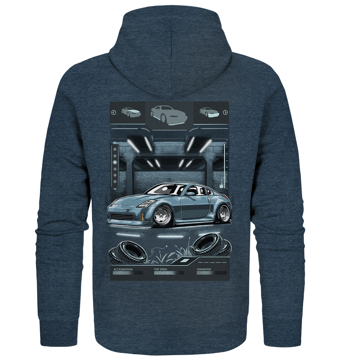 Underground Nissan 350Z - Organic Zipper - MotoMerch.de