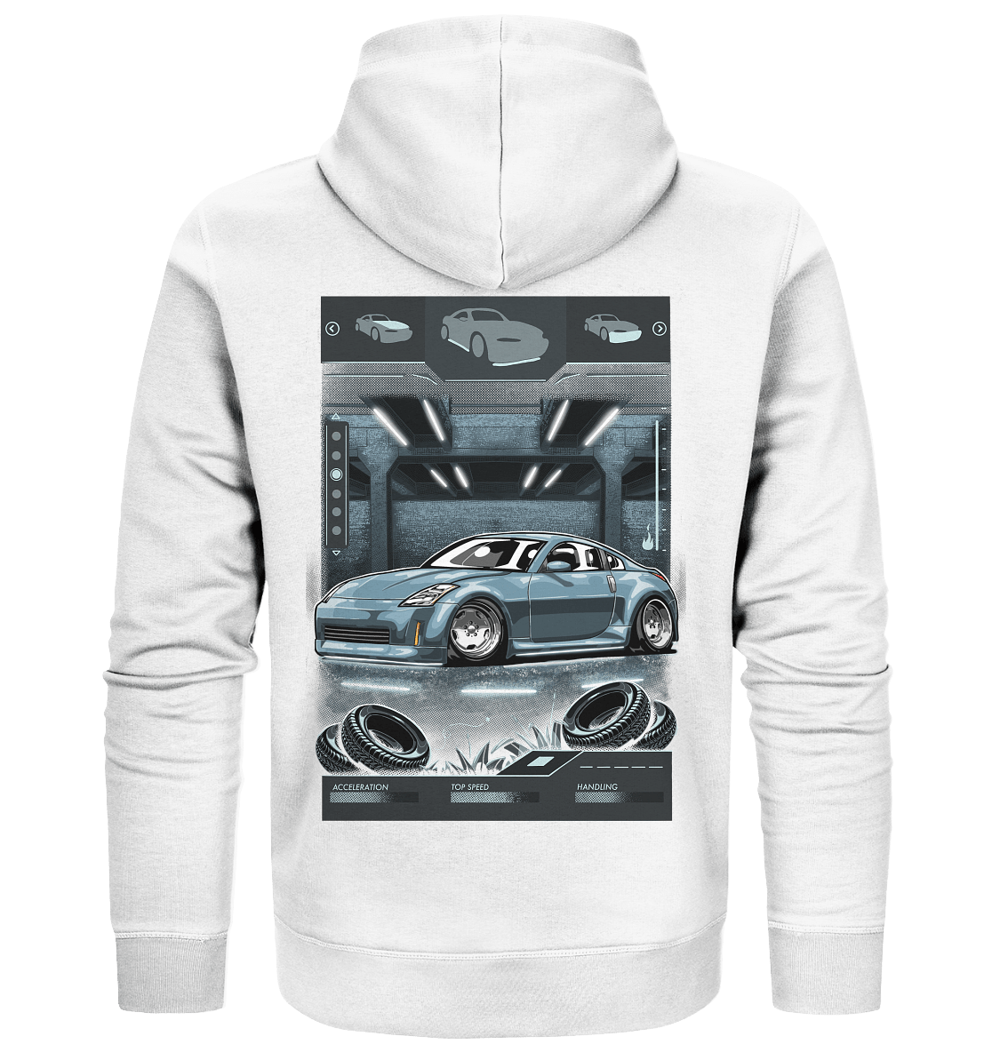 Underground Nissan 350Z - Organic Zipper - MotoMerch.de