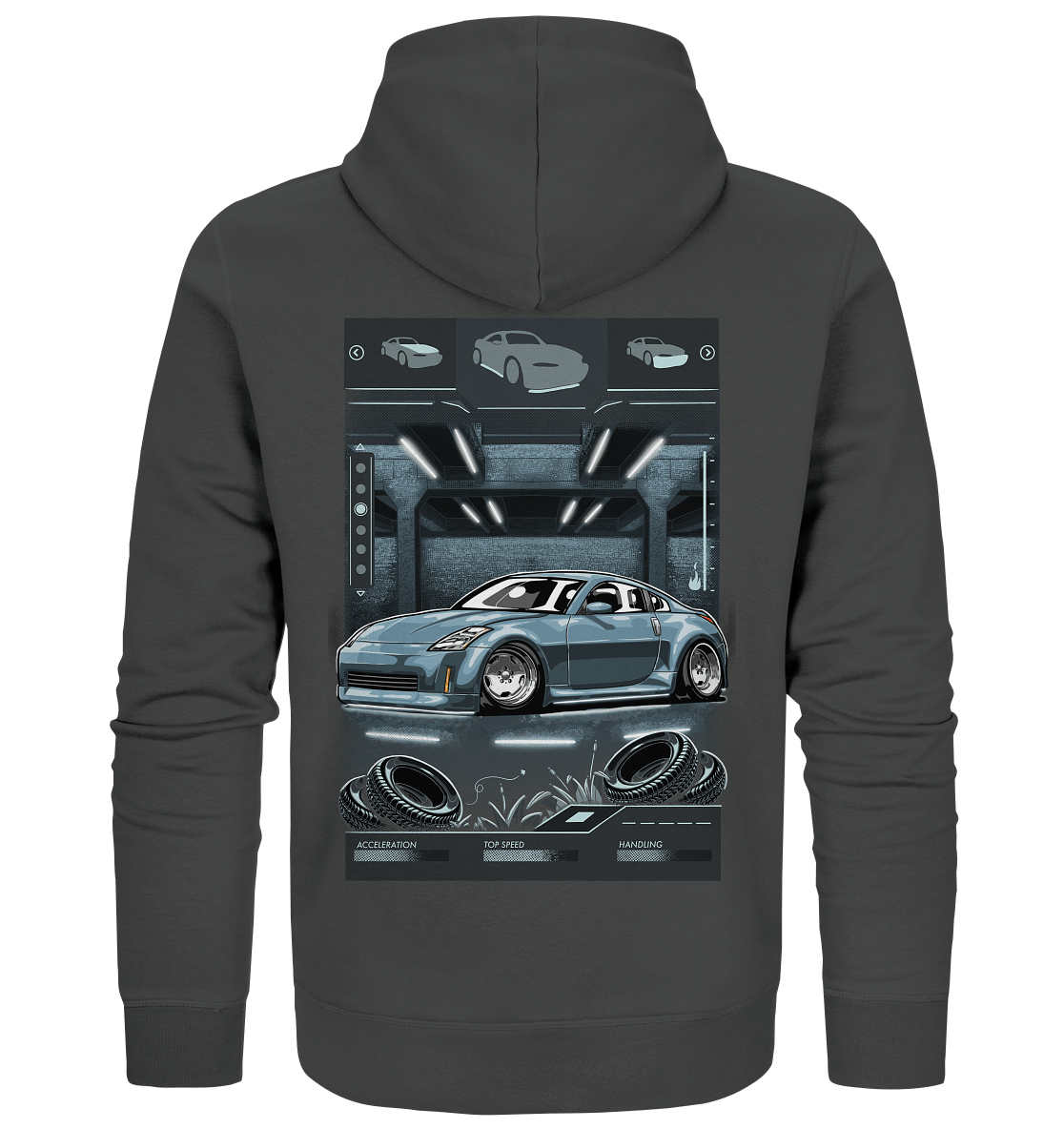 Underground Nissan 350Z - Organic Zipper - MotoMerch.de