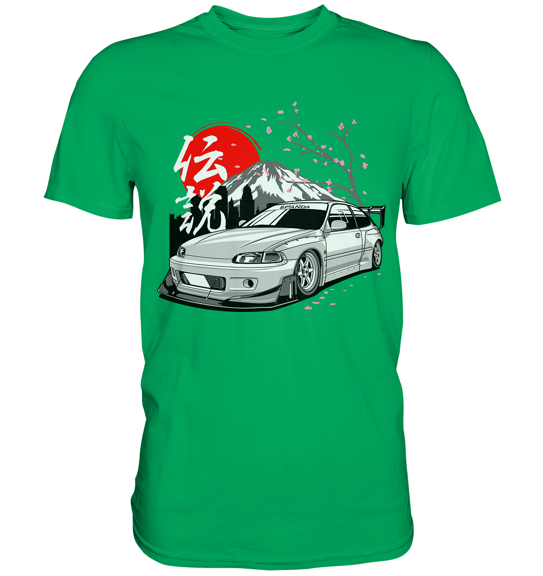 Widebody Honda Civic EG6 - Premium Shirt - MotoMerch.de