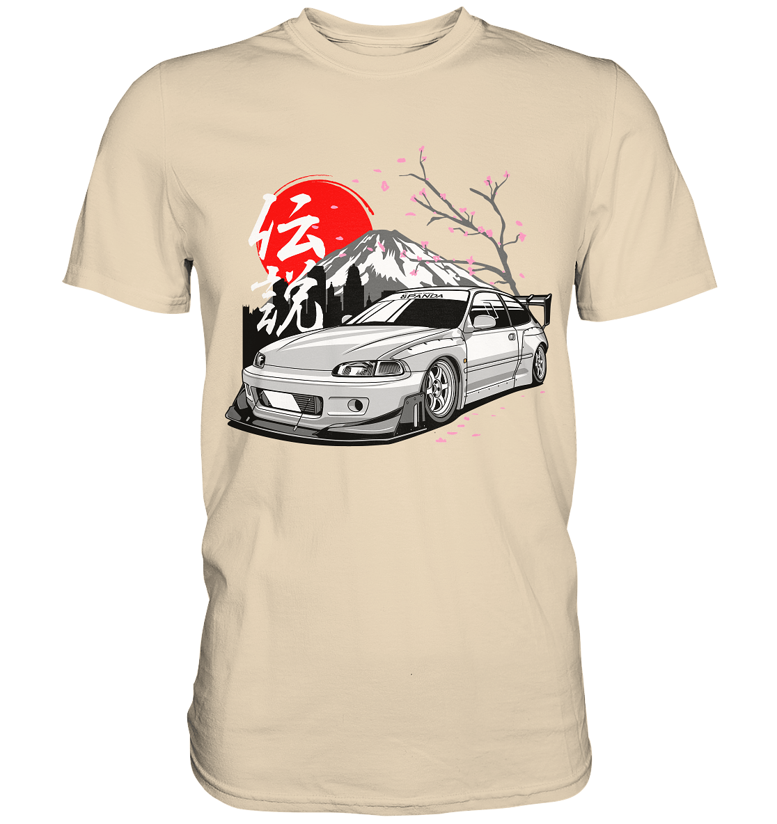 Widebody Honda Civic EG6 - Premium Shirt - MotoMerch.de