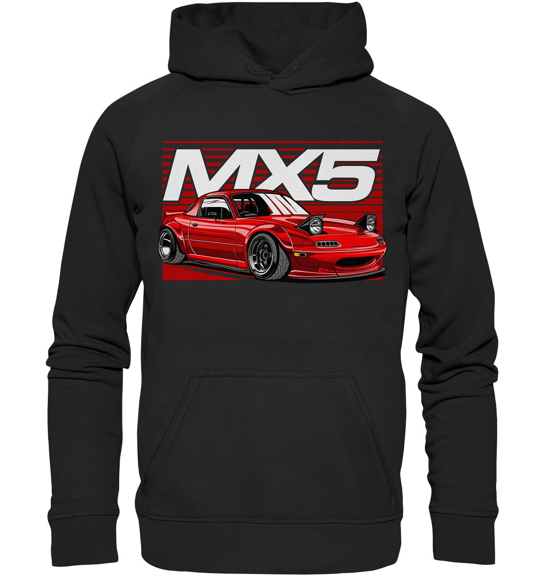 Widebody Mazda MX5 - Basic Unisex Hoodie XL - MotoMerch.de