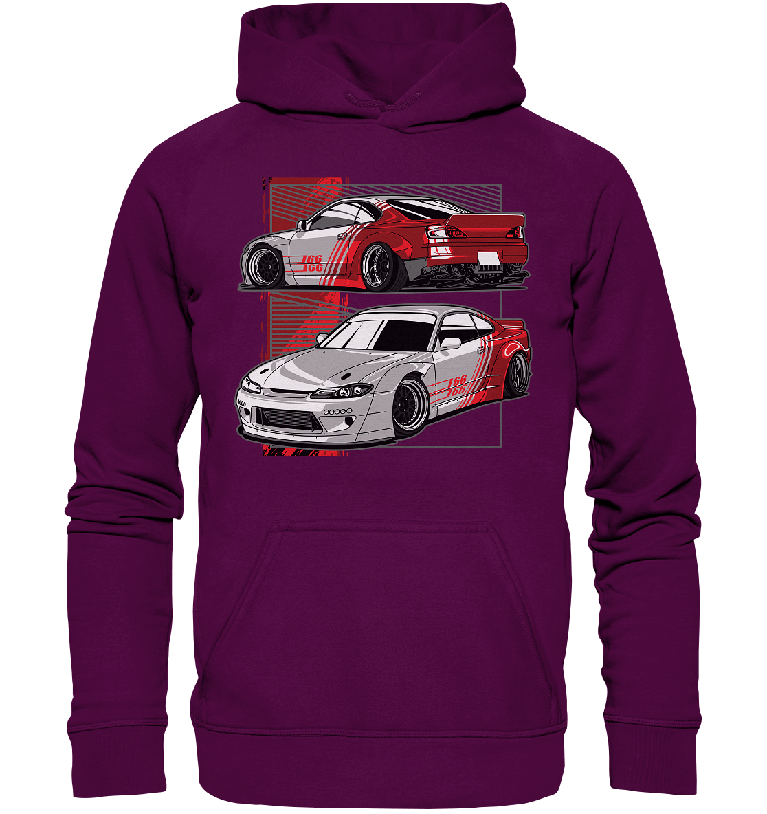 Widebody Nissan Silvia S15 - Basic Unisex Hoodie - MotoMerch.de
