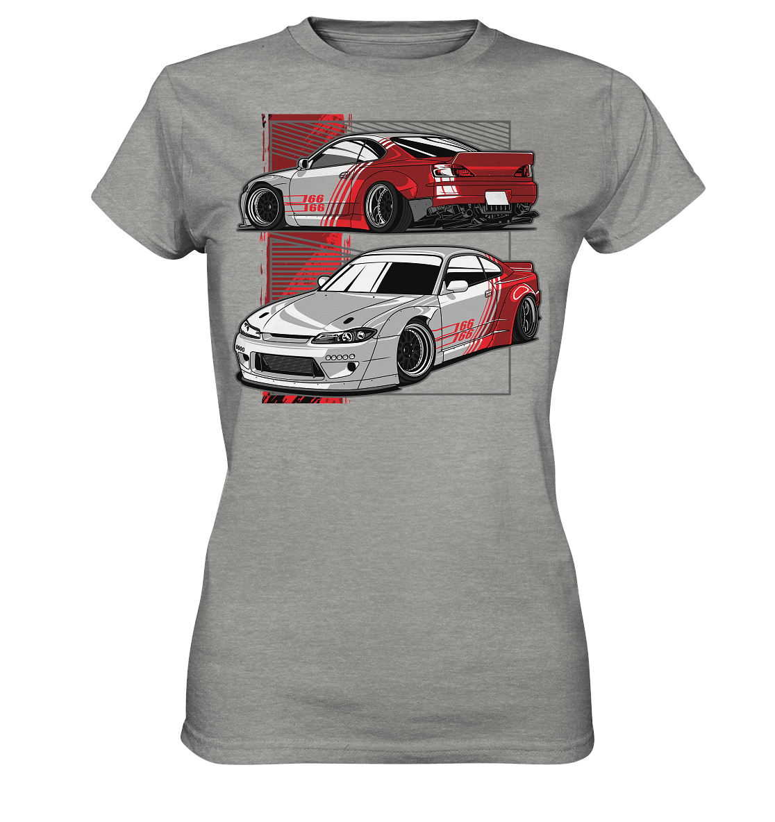 Widebody Nissan Silvia S15 - Ladies Premium Shirt - MotoMerch.de