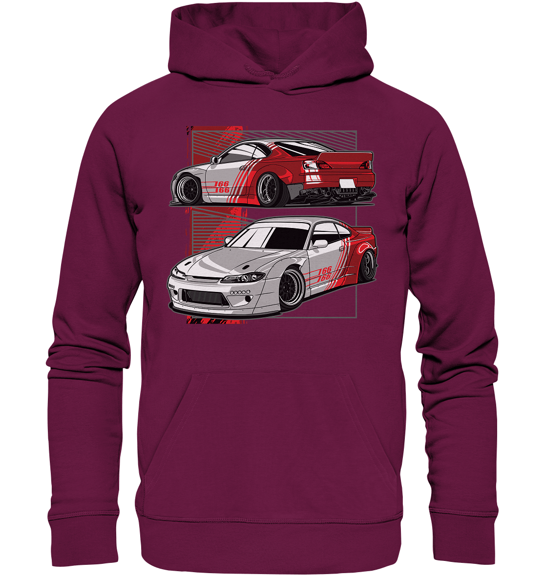 Widebody Nissan Silvia S15 - Premium Unisex Hoodie - MotoMerch.de