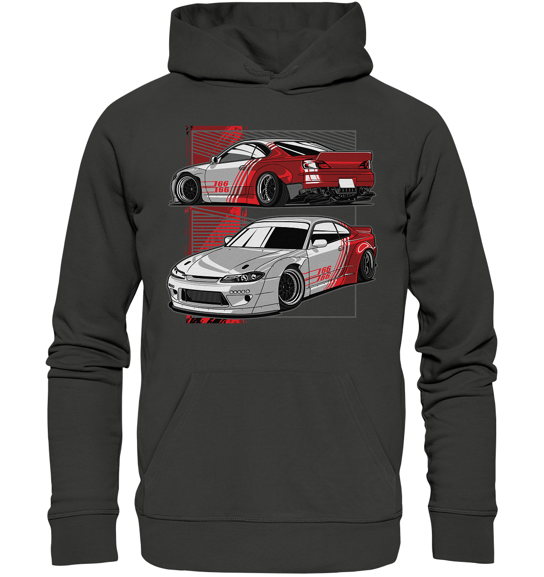 Widebody Nissan Silvia S15 - Premium Unisex Hoodie - MotoMerch.de