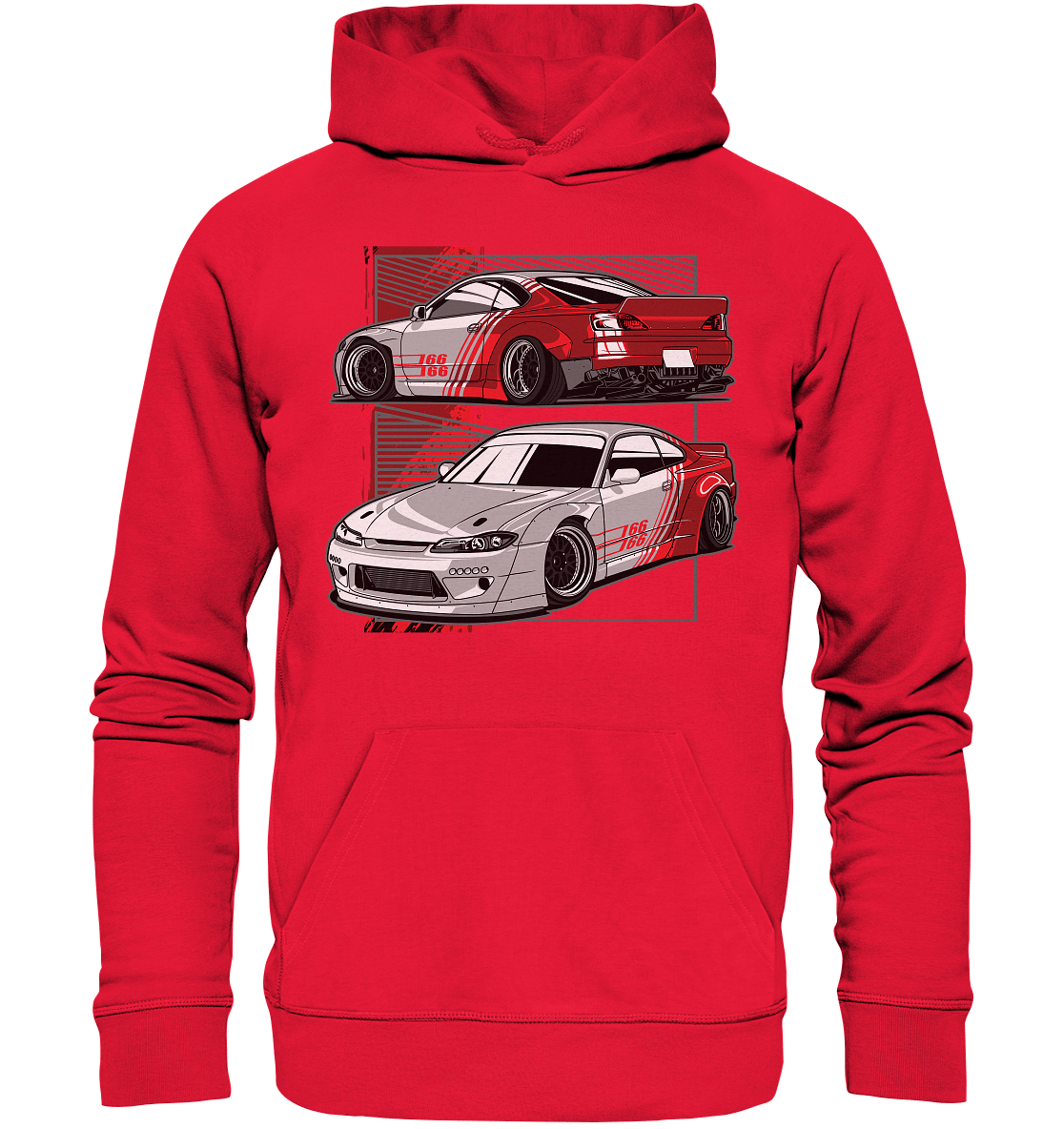 Widebody Nissan Silvia S15 - Premium Unisex Hoodie - MotoMerch.de