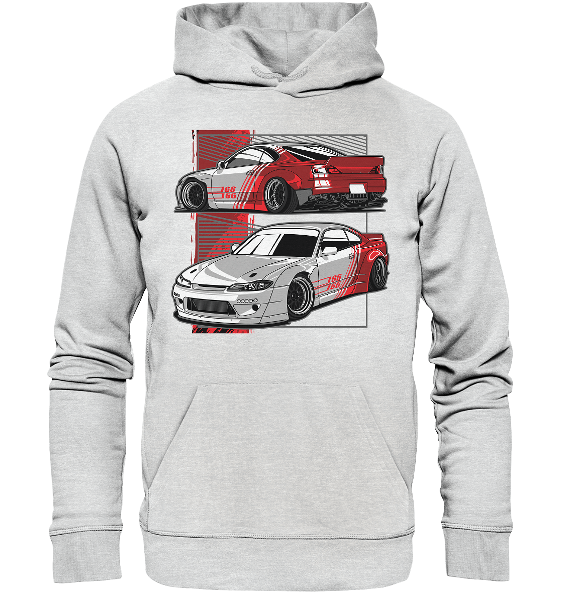 Widebody Nissan Silvia S15 - Premium Unisex Hoodie - MotoMerch.de