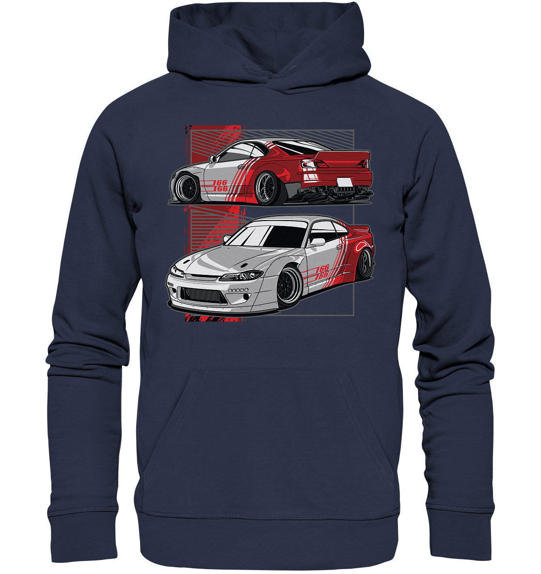 Widebody Nissan Silvia S15 - Premium Unisex Hoodie - MotoMerch.de