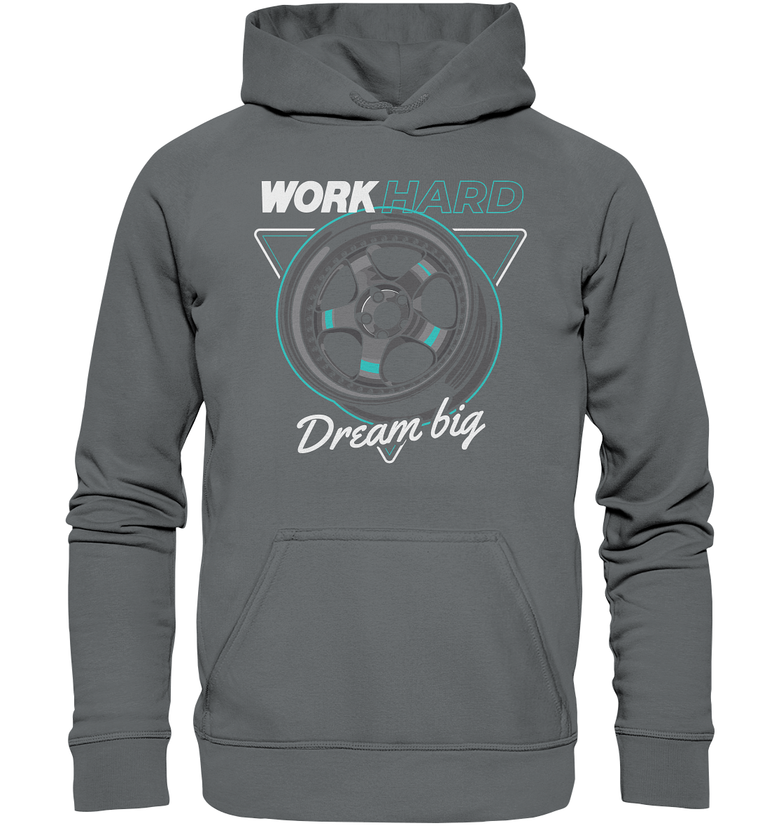 WORK hard - Basic Unisex Hoodie - MotoMerch.de