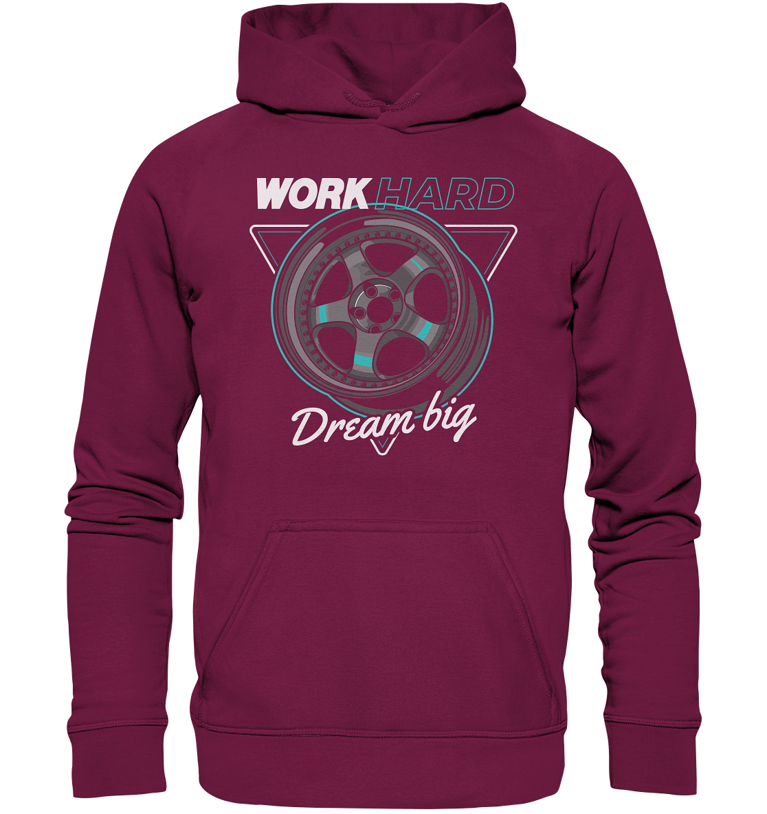 WORK hard - Basic Unisex Hoodie - MotoMerch.de