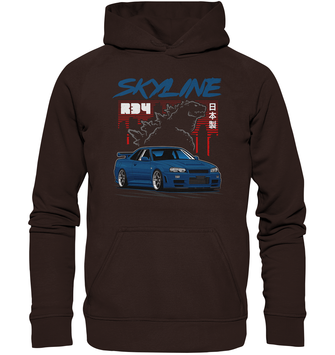 Zilla R34 GT-R - Basic Unisex Hoodie - MotoMerch.de