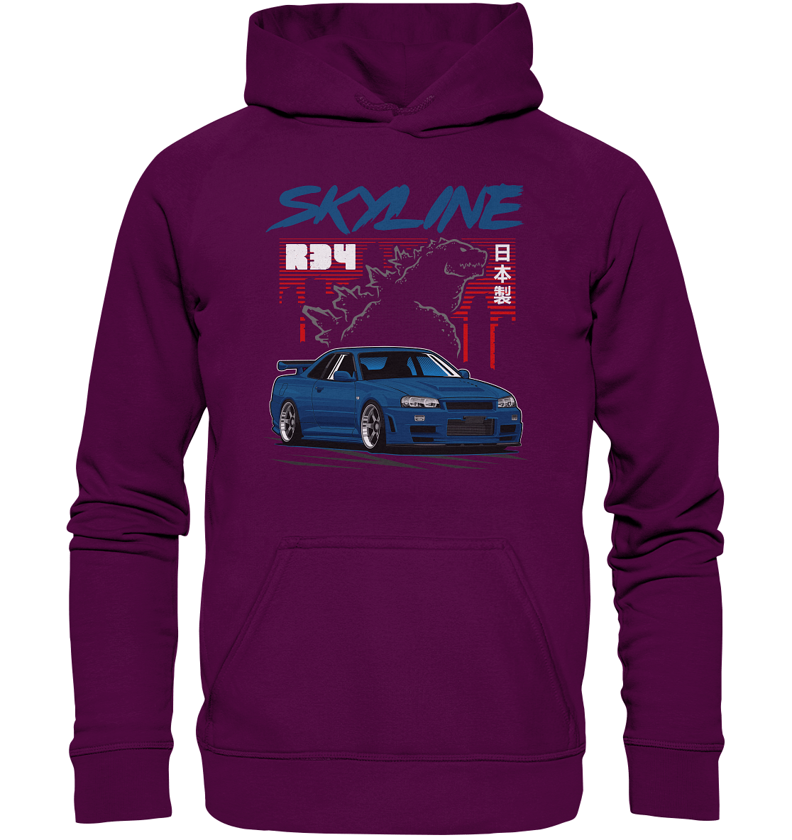 Zilla R34 GT-R - Basic Unisex Hoodie - MotoMerch.de