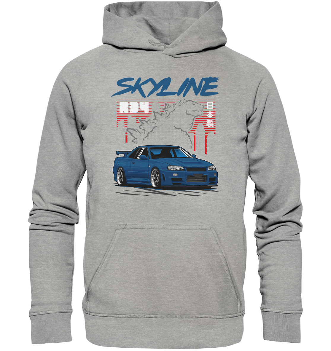 Zilla R34 GT-R - Basic Unisex Hoodie - MotoMerch.de