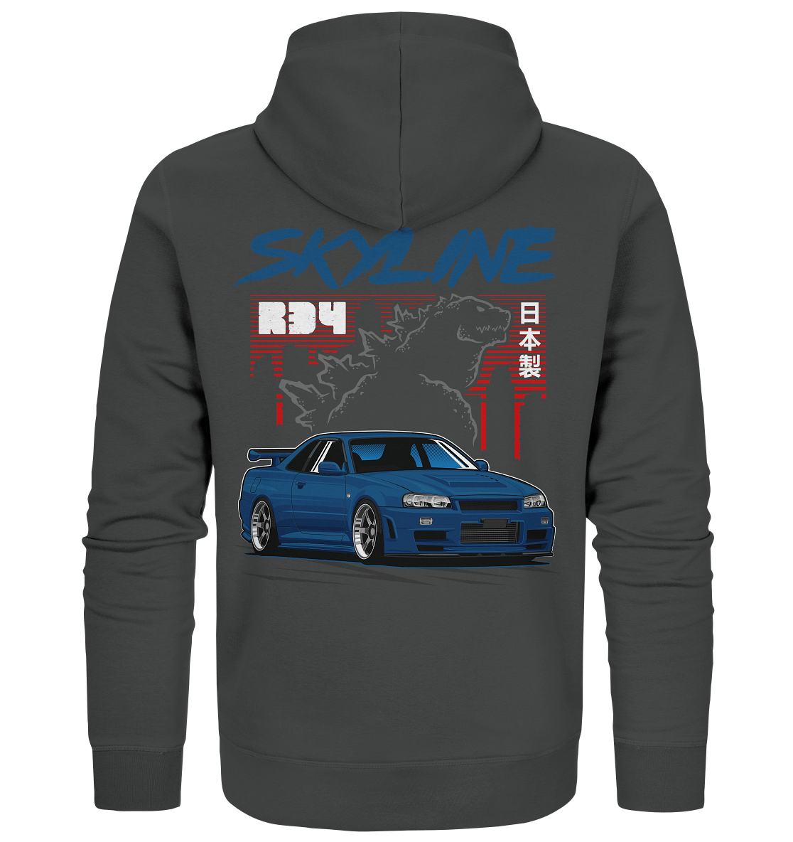 Zilla R34 GT-R - Organic Zipper - MotoMerch.de