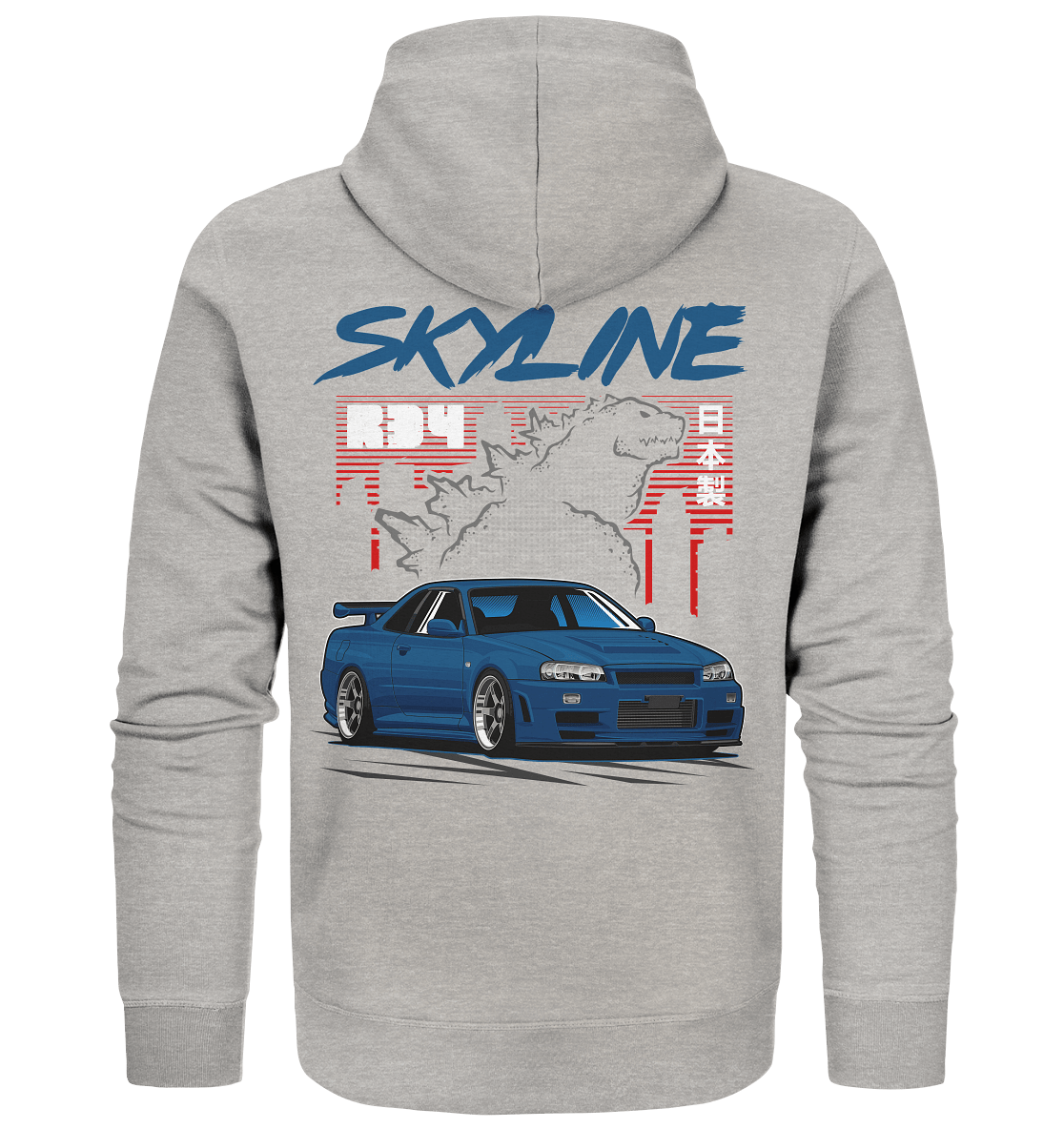 Zilla R34 GT-R - Organic Zipper - MotoMerch.de