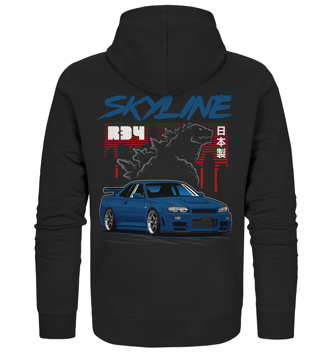 Zilla R34 GT-R - Organic Zipper - MotoMerch.de
