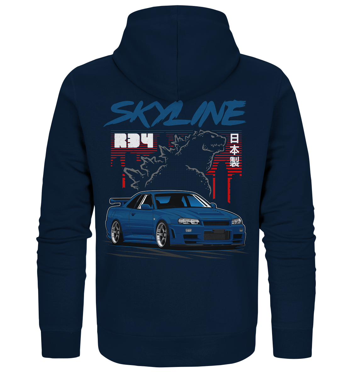 Zilla R34 GT-R - Organic Zipper - MotoMerch.de