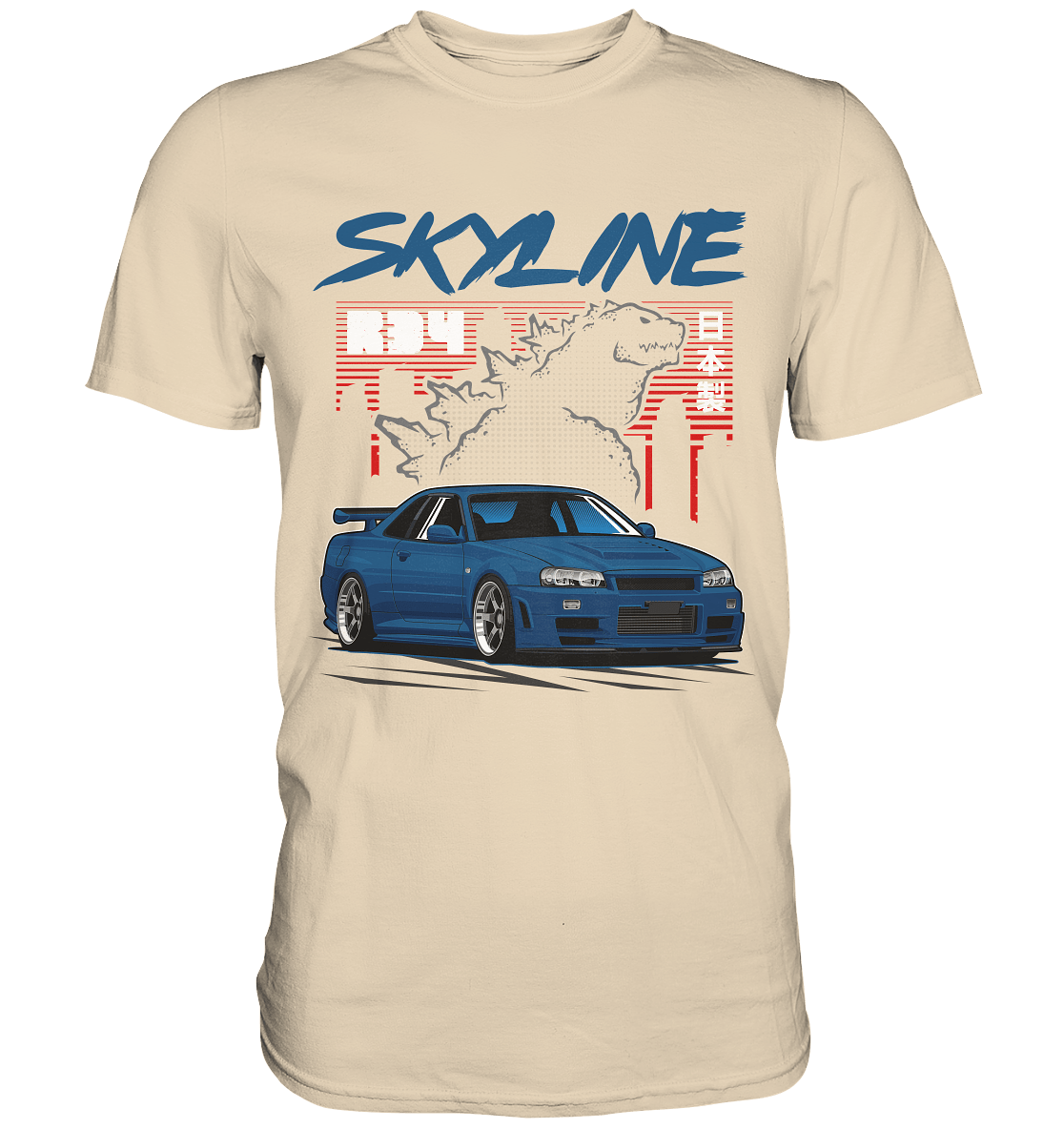 Zilla R34 GT-R - Premium Shirt - MotoMerch.de