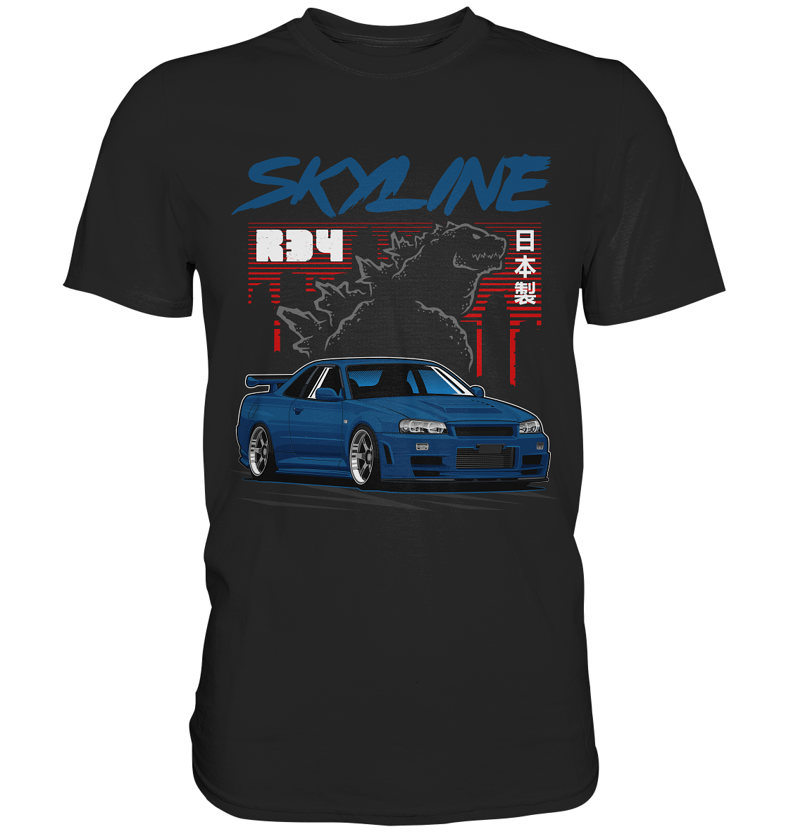 Zilla R34 GT-R - Premium Shirt - MotoMerch.de