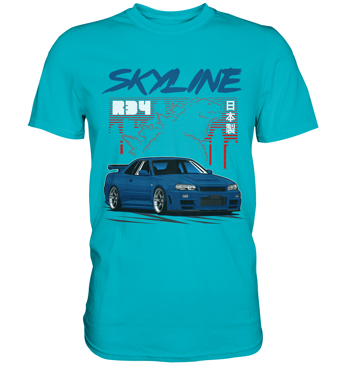 Zilla R34 GT-R - Premium Shirt - MotoMerch.de