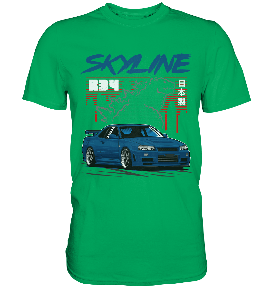 Zilla R34 GT-R - Premium Shirt - MotoMerch.de