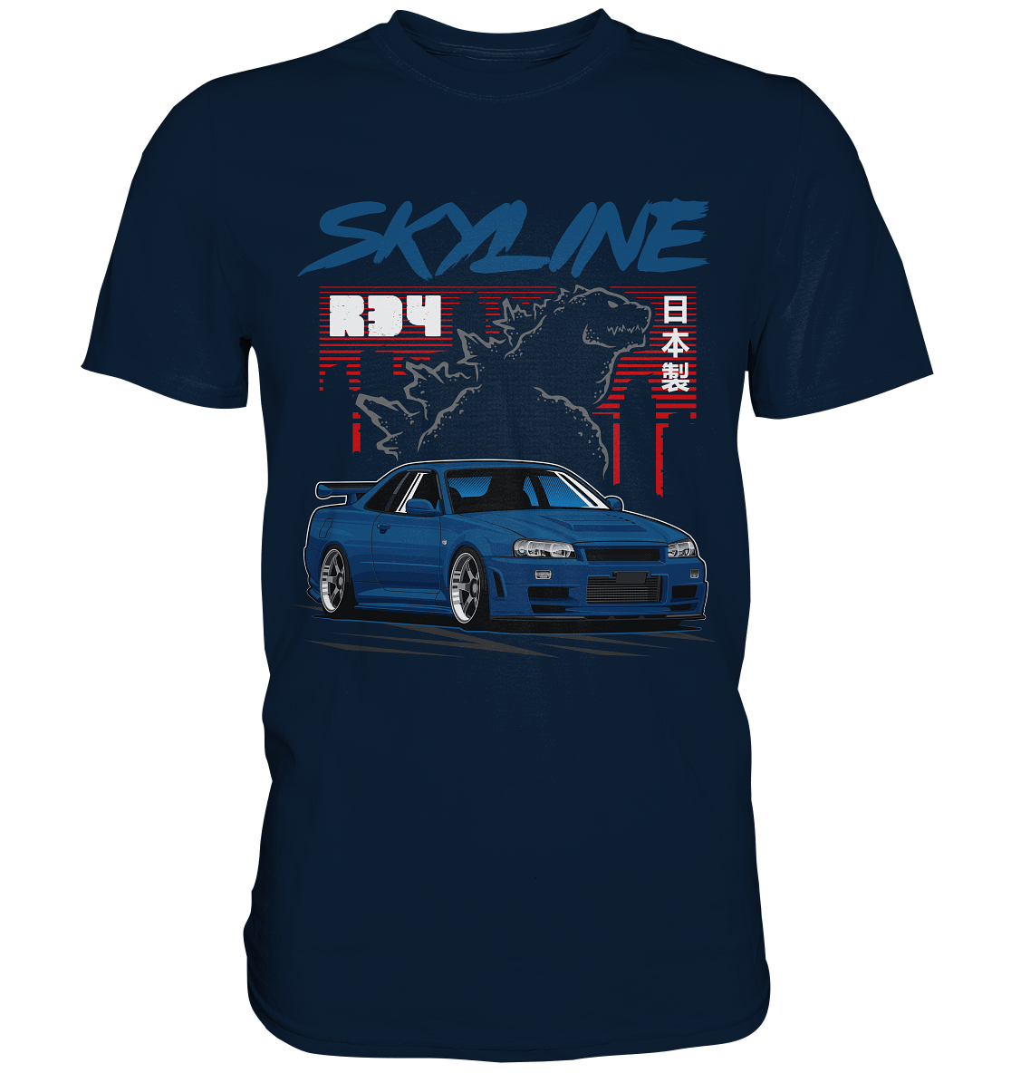 Zilla R34 GT-R - Premium Shirt - MotoMerch.de