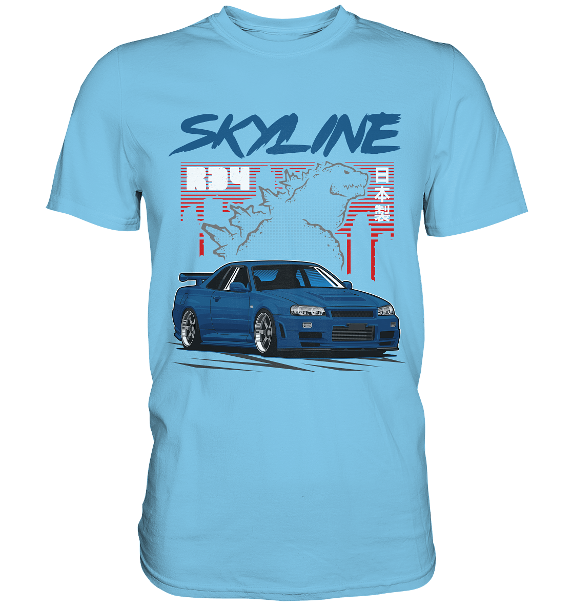 Zilla R34 GT-R - Premium Shirt - MotoMerch.de