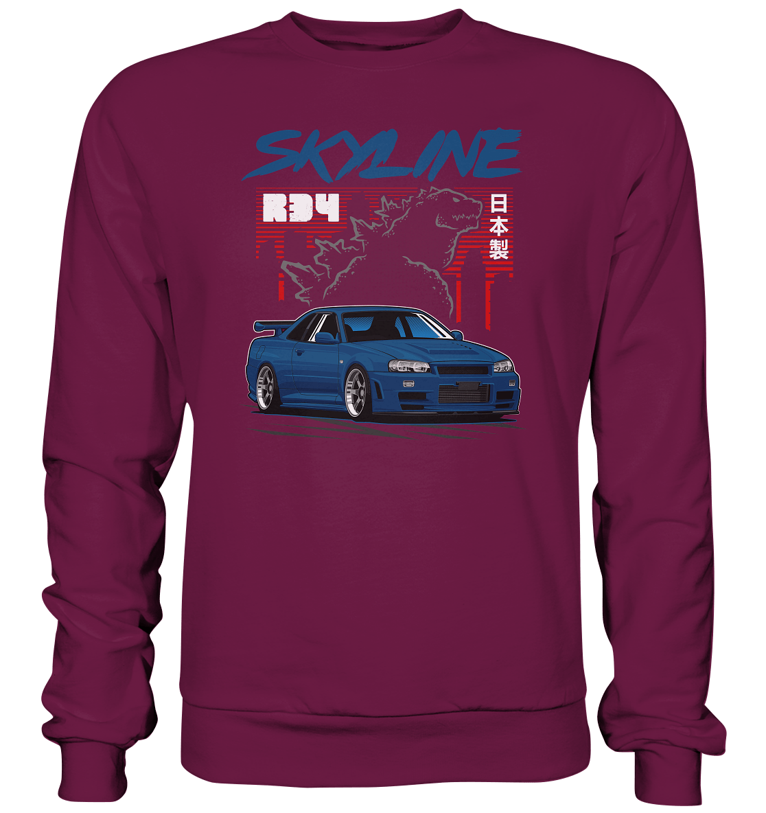 Zilla R34 GT-R - Premium Sweatshirt - MotoMerch.de