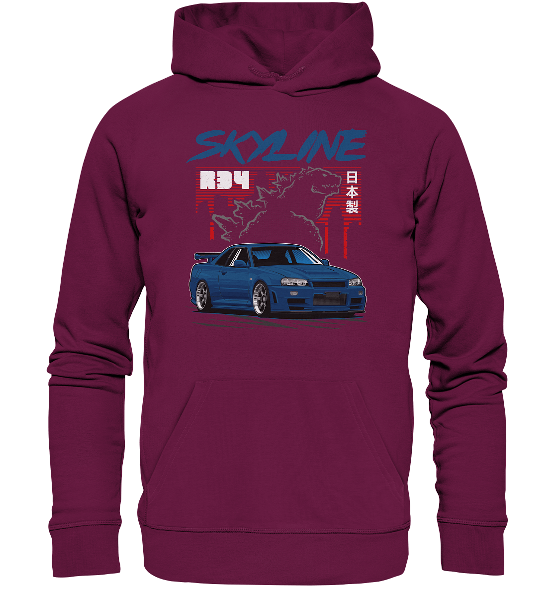 Zilla R34 GT-R - Premium Unisex Hoodie - MotoMerch.de