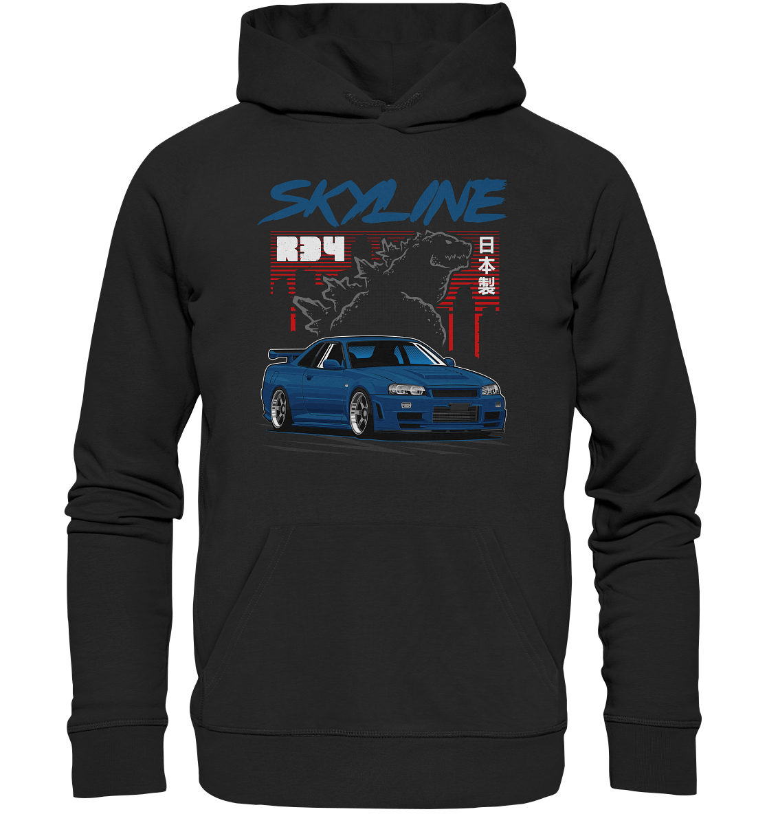 Zilla R34 GT-R - Premium Unisex Hoodie - MotoMerch.de