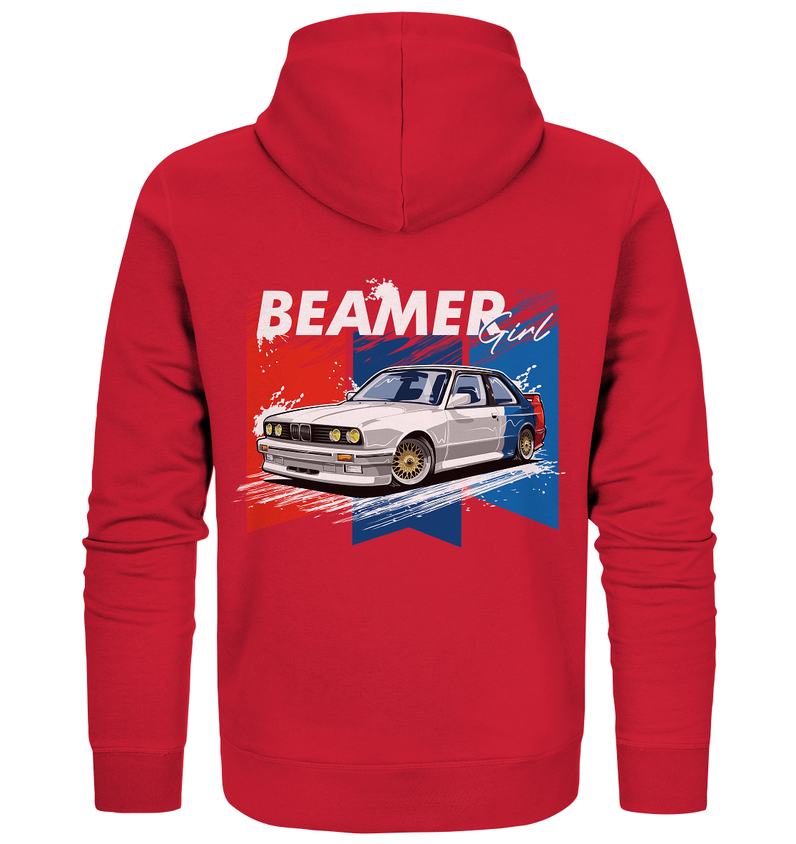 Beamer Girl E30 - Organic Zipper - MotoMerch.de