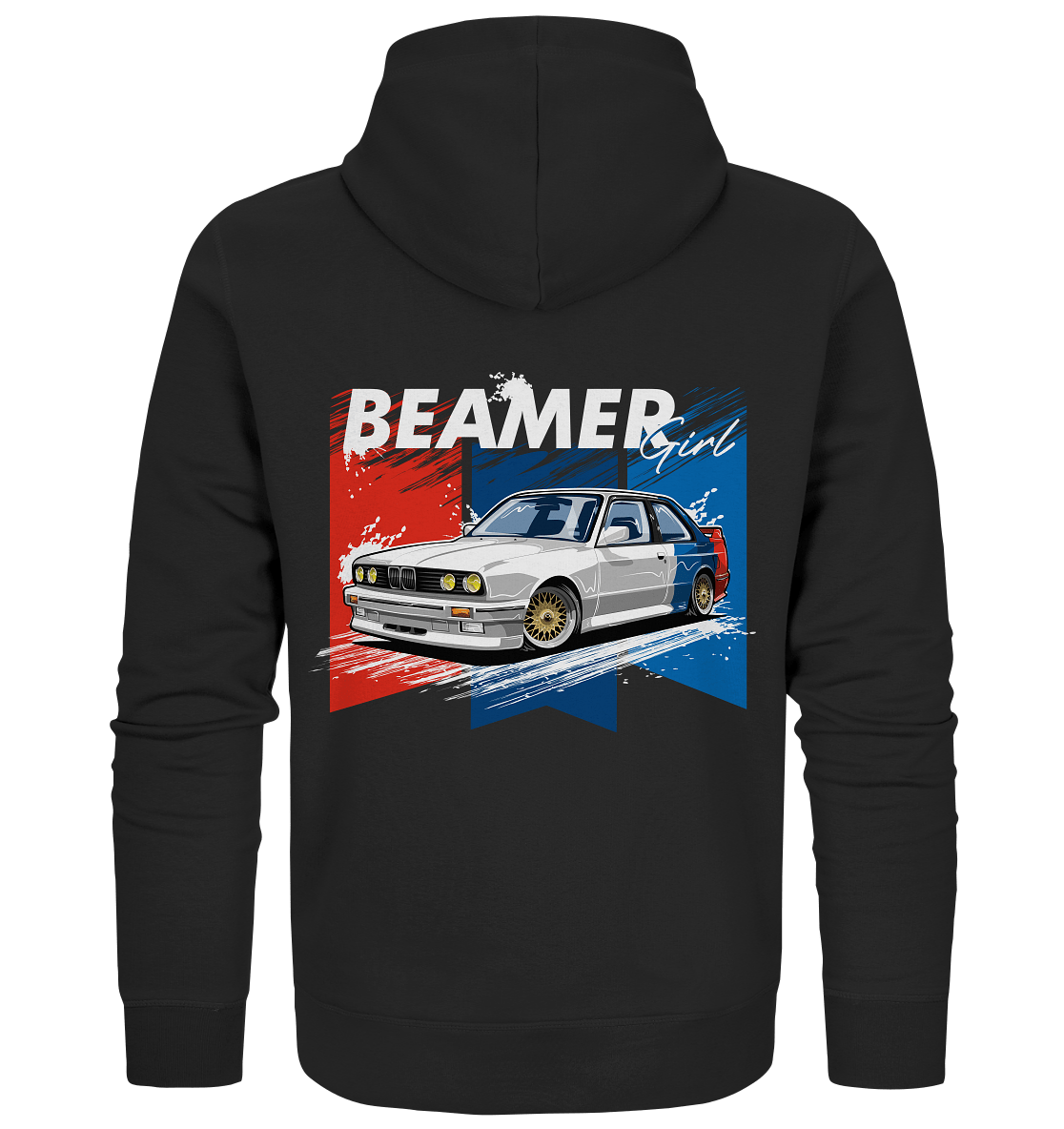 Beamer Girl E30 - Organic Zipper - MotoMerch.de
